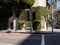 Urban Road in Los Angeles: Shop and Bar-lined Streets