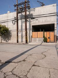 Urban Road in Los Angeles, USA: A Clear Day 