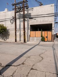Urban Road in Los Angeles, USA: A Clear Day 