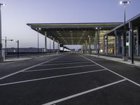 Urban Road: Parking Lines and Smooth Asphalt