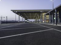 Urban Road: Parking Lines and Smooth Asphalt