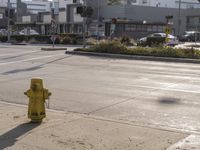 Urban Roads with Asphalt Yellow Streets LA 003