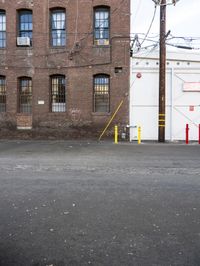 Urban Streets: Roads, Brick Walls, and Parking Lots in Los Angeles
