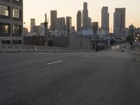 Urban Skyline: A Cityscape Against a Clear Sky