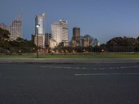 Urban Skyscraper: A Cityscape Under a Clear Sky