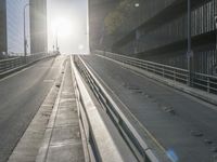 Urban Snapshot: City Architecture with a Bridge