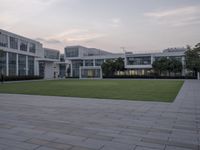 Urban Space in Shenzhen: Grass Lawns and Modern Architecture