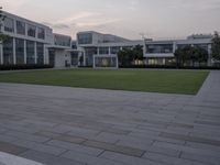 Urban Space in Shenzhen: Grass Lawns and Modern Architecture