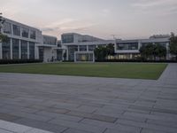 Urban Space in Shenzhen: Grass Lawns and Modern Architecture