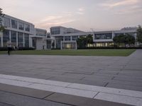 Urban Space in Shenzhen: Grass Lawns and Modern Architecture