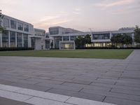 Urban Space in Shenzhen: Grass Lawns and Modern Architecture