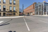 an empty street with a sign that says'go ahead'in front of it