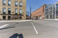 an empty street with a sign that says'go ahead'in front of it