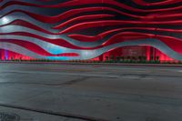 Urban Streets Under Artificial Light in a Dark Cityscape