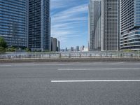 Urban Tokyo Skyline: Bridges and Armco Barriers