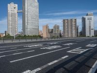 Urban Tokyo Skyline: Bridge Roads and Modern Architecture