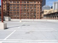 Urban View of Los Angeles Parking Deck