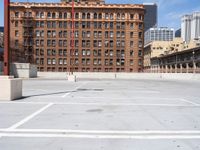 Urban View of Los Angeles Parking Deck