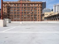 Urban View of Los Angeles Parking Deck
