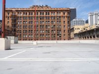 Urban View of Los Angeles Parking Deck