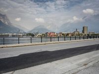 Urban View of a Metropolitan Area in Italy with Contrails in the Sky