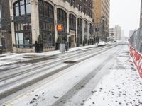 Urban Winter Landscape in Detroit