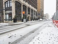 Urban Winter Landscape in Detroit