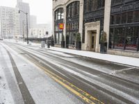 Urban Winter Landscape in Detroit