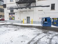 Urban Winter Scene in Detroit