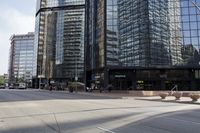 USA Architecture: A Concrete Building in the City