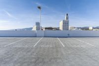 USA Architecture: Parking Deck with Clear Sky