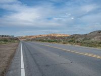 USA Asphalt Road: Utah's Majestic Mountain Scenery