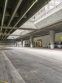 USA Bridge: Metal Beams and Tire Tracks