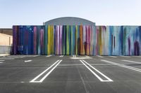 USA Building: Facade and Structure next to Road