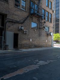 City Life in the USA: Parking Deck Road with Shadows