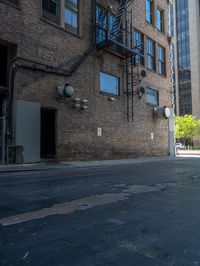 City Life in the USA: Parking Deck Road with Shadows