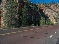 USA's Clear Sky Landscape: Road through Zion National Park