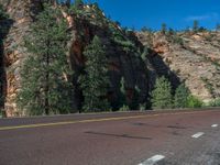 USA's Clear Sky Landscape: Road through Zion National Park