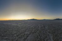 USA's Clear Sky: Mountain and Salt Lake Reflections