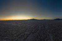 USA's Clear Sky: Mountain and Salt Lake Reflections