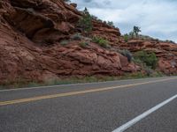 USA: Clouds Over the Scenic Asphalt Road