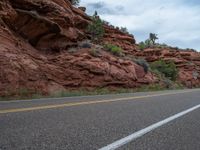 USA: Clouds Over the Scenic Asphalt Road