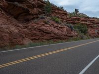 USA: Clouds Over the Scenic Asphalt Road