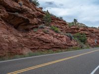 USA: Clouds Over the Scenic Asphalt Road