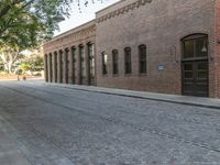 USA: Cobble Stone Streets in an Urban Scene