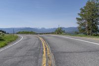 USA Colorado Road in Low Landscape