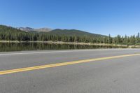 USA Colorado Scenic Road with Mountain Views