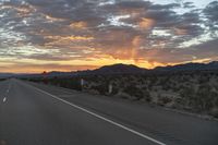 USA Colorado: Sunset in the Desert Landscape