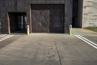 Concrete Street in Iowa City, USA