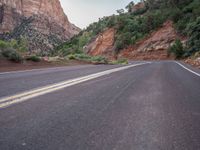 USA's Dawn: A Hard Shadow Road in Zion National Park